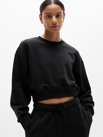 Heavyweight Terry Crop Crew Sweatshirt