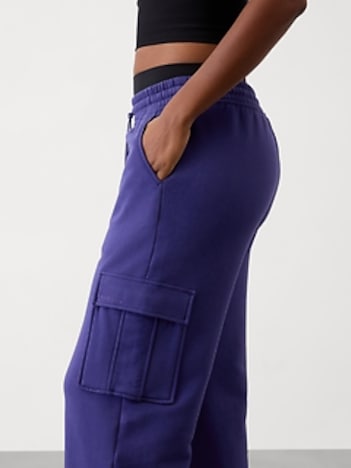Forever Fleece Mid Rise Cargo Pant
