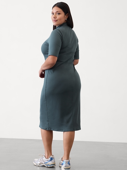 Image number 7 showing, Signature Rib Mock Neck Dress