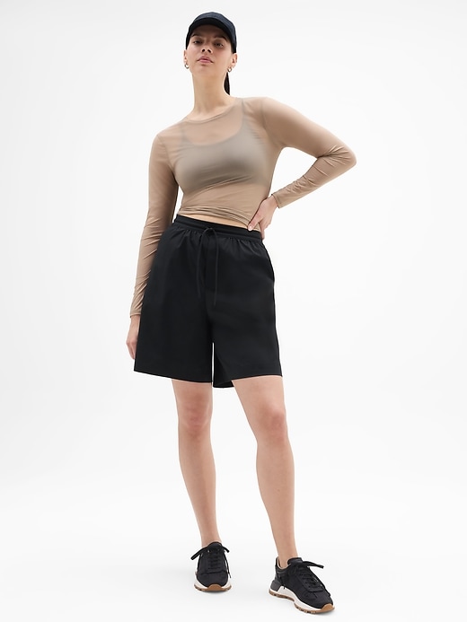 Image number 7 showing, Drift Mid Rise Poplin Bermuda Short