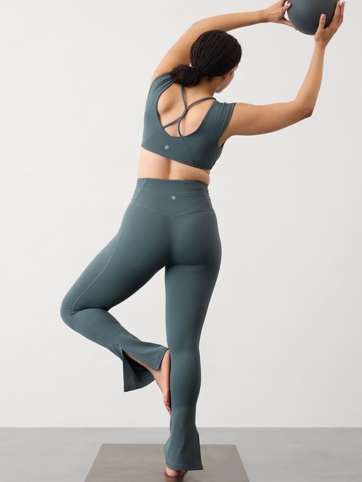 Image number 2 showing, Elation Ultra High Rise Split Slim Flare Pant