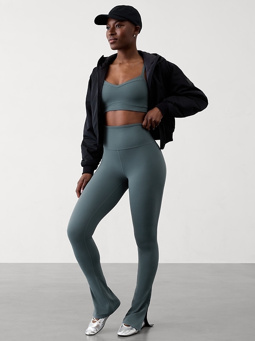 Image number 5 showing, Elation Ultra High Rise Split Slim Flare Pant