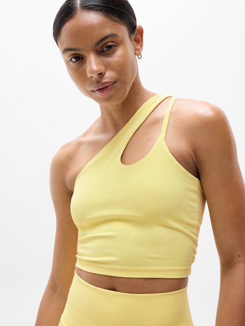 Transcend Asymmetrical Crop Sports Bra