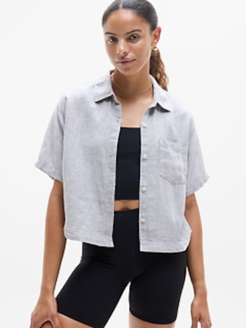Retreat Linen Short Sleeve Shirt