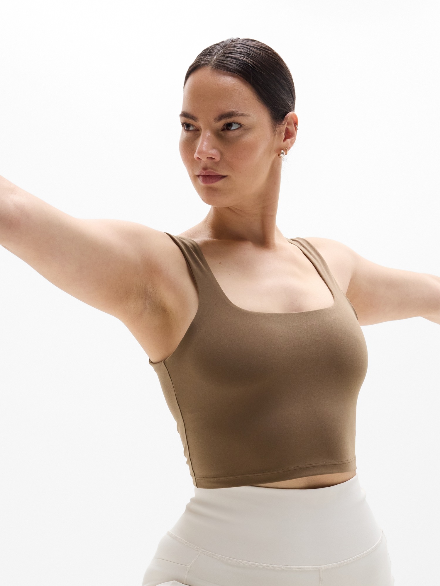Transcend Square Neck Crop Sports Bra A-C