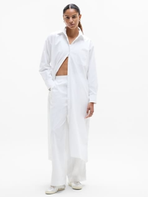 Drift Poplin Long Shirt Dress