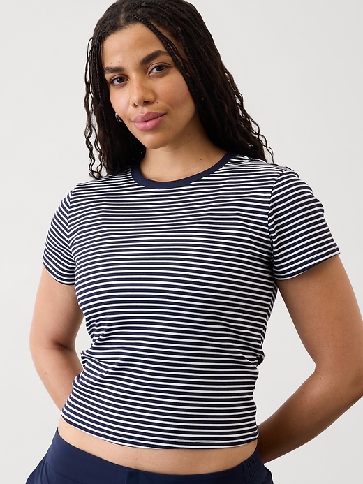 Image number 1 showing, Signature Rib Crop Tee