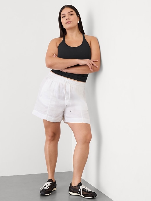 Image number 7 showing, Retreat Linen Mid Rise Short