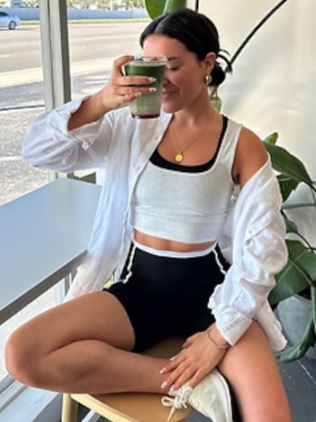 Signature Rib Square Neck Crop Tank