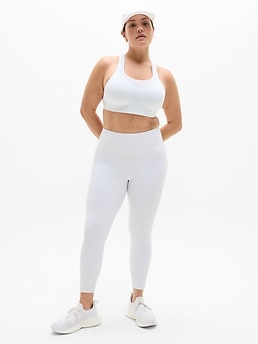Speed Run High Support Sports Bra - White - image 4