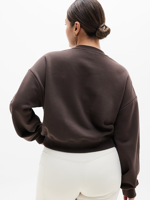 Image number 6 showing, Heavyweight Terry Crop Crew Sweatshirt