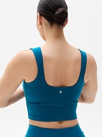 Transcend Square Neck Crop Sports Bra A-C