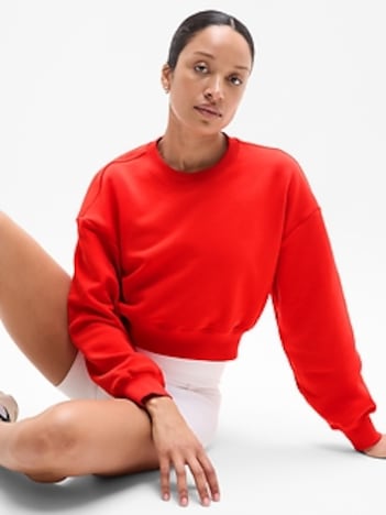 Heavyweight Terry Crop Crew Sweatshirt