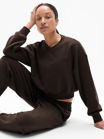 Heavyweight Terry Crop Crew Sweatshirt