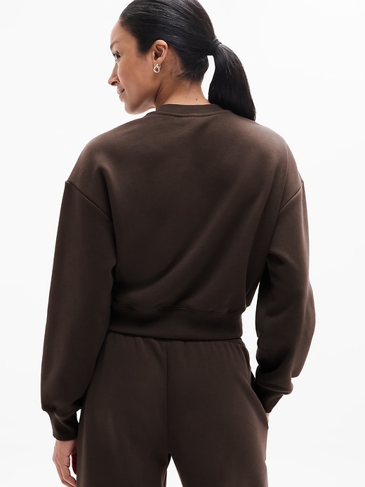 Image number 2 showing, Heavyweight Terry Crop Crew Sweatshirt