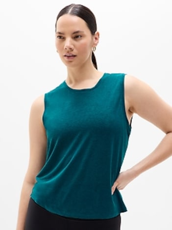 Getaway Linen Blend Muscle Tank