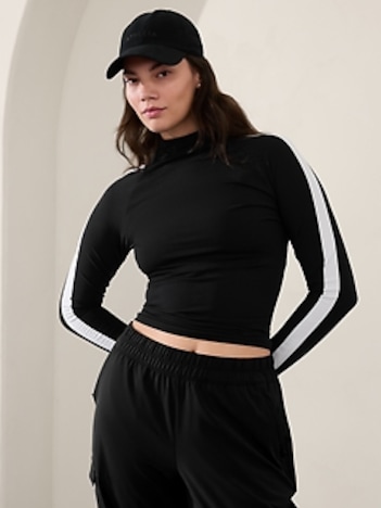 Renew Seamless Mock Neck Top