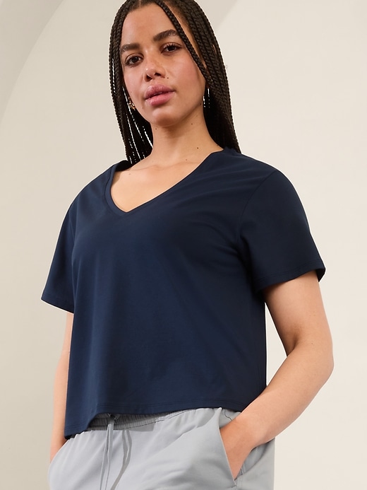 Image number 1 showing, Essential V-Neck Tee
