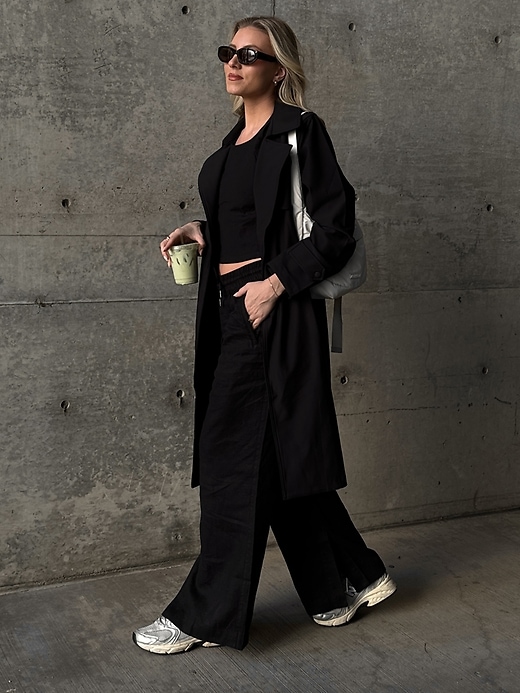 Image number 8 showing, Retreat Linen High Rise Wide Leg Pant