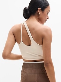 Transcend Asymmetrical Crop Sports Bra
