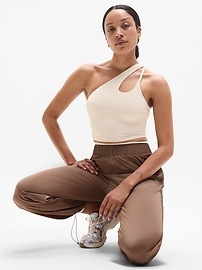 Transcend Asymmetrical Crop Sports Bra
