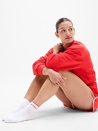 View large product image 2 of 3. Athleta Everyday Quarter Crew Sock 3-Pack