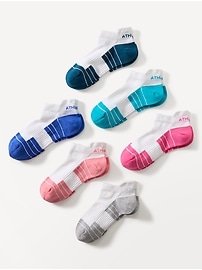 View large product image 1 of 2. Athleta Girl Everyday Ankle Sock 6-Pack