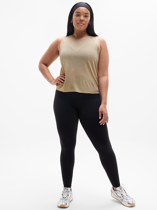 Image number 5 showing, Getaway Linen Blend Muscle Tank