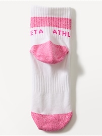 View large product image 2 of 2. Athleta Girl Everyday Quarter Crew Sock