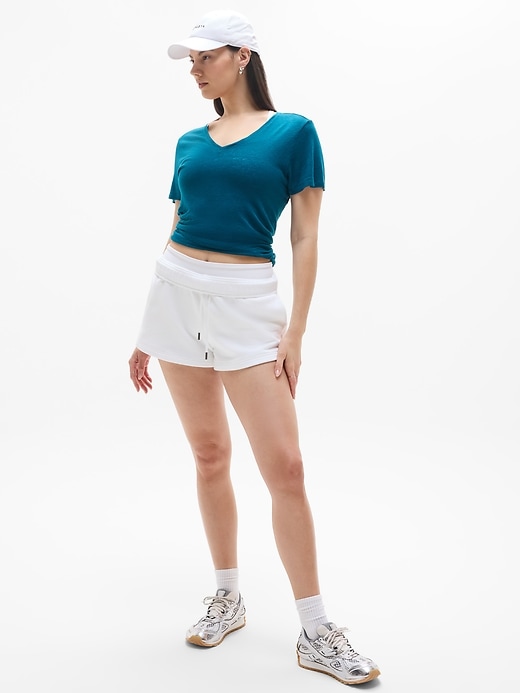 Image number 3 showing, Getaway Linen Blend V-Neck Tee