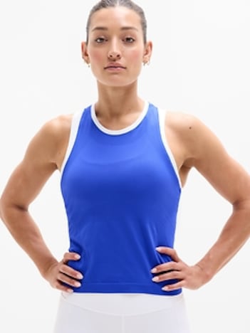 Momentum Seamless High Neck Crop Tank