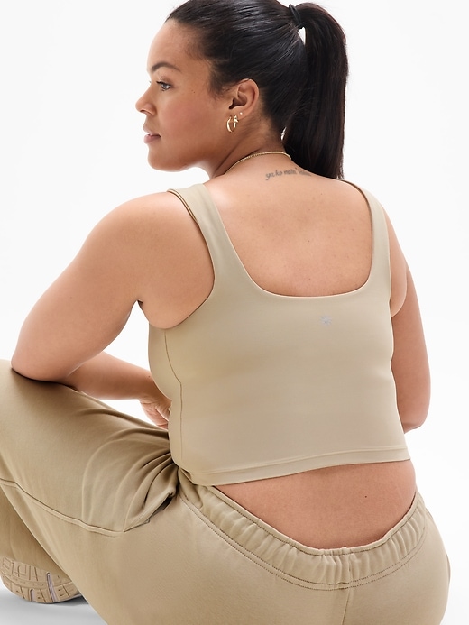 Image number 6 showing, Transcend Square Neck Crop Sports Bra D-DD