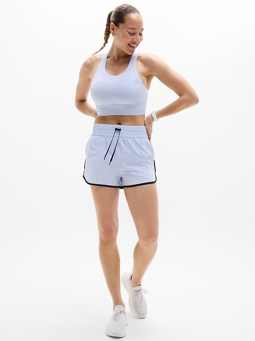 Image number 7 showing, Weekender High Rise 3" Stripe Run Short