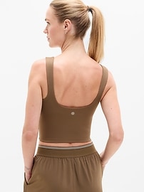Transcend Square Neck Crop Sports Bra A-C