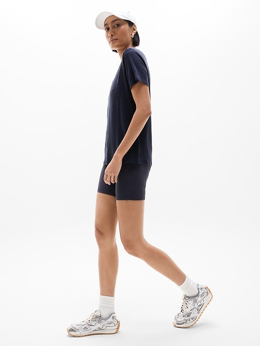 Image number 6 showing, Getaway Linen Blend V-Neck Tee