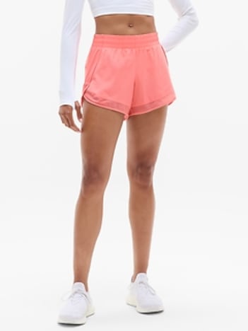 Mesh Racer Run Mid Rise 4 Short