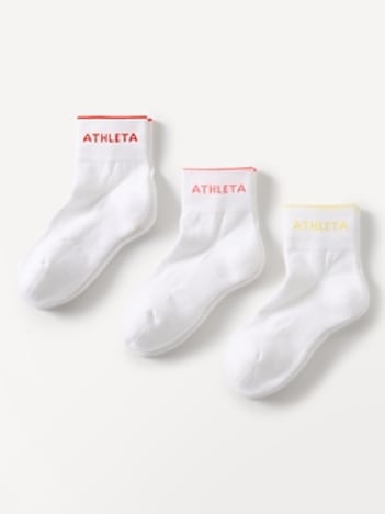 Athleta Everyday Quarter Crew Sock 3-Pack