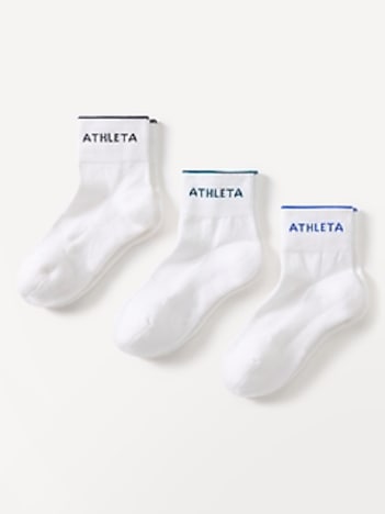 Athleta Everyday Quarter Crew Sock 3-Pack