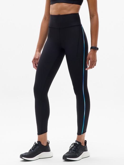 Image number 1 showing, Pacesetter Ultra High Rise Ombre Tipped Lasercut 7/8 Legging