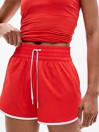 Weekender High Rise 3" Stripe Run Short