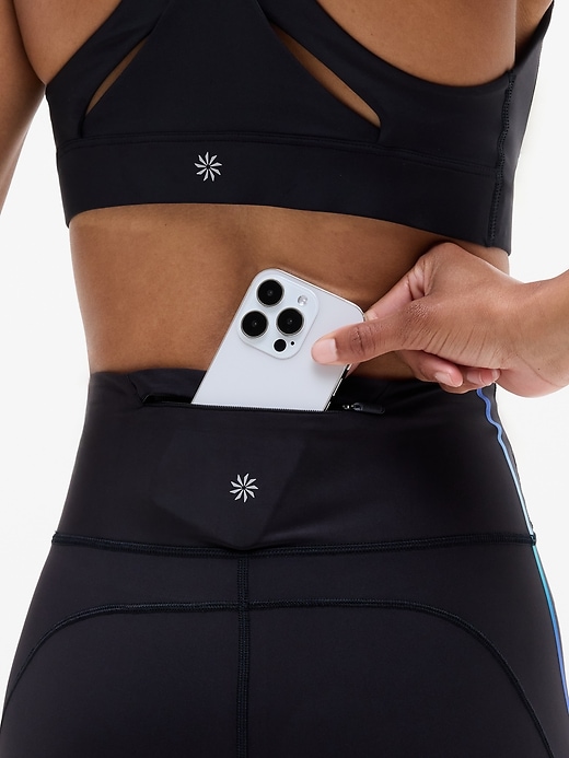 Image number 4 showing, Pacesetter Ultra High Rise Ombre Tipped Lasercut 7/8 Legging