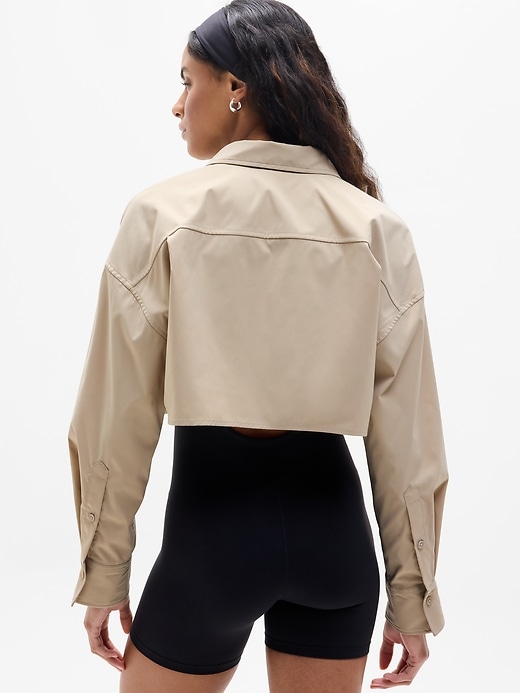 Image number 3 showing, Midday Ultra Cropped Poplin Shirt