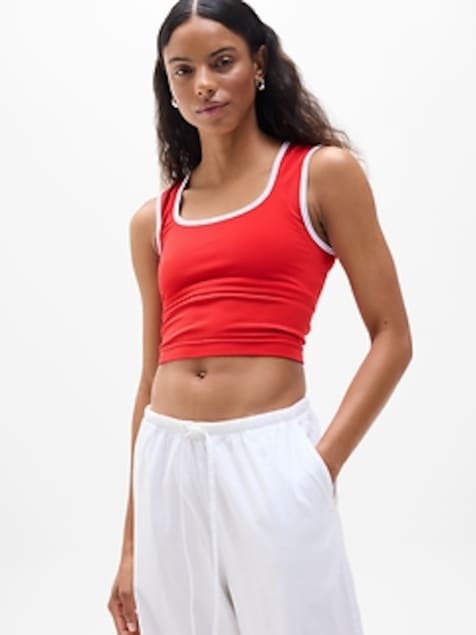 Renew Seamless Square Neck Crop Tank