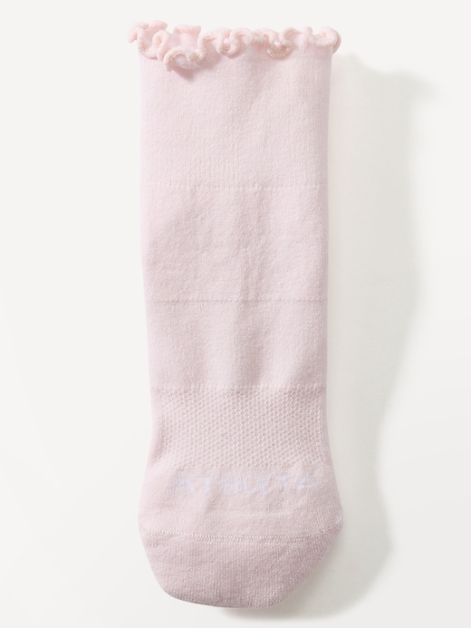 Image number 3 showing, Athleta Ruffle Everyday Quarter Crew Sock 2-Pack