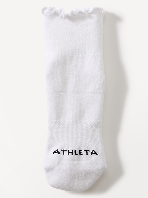 Image number 3 showing, Athleta Ruffle Everyday Quarter Crew Sock 2-Pack