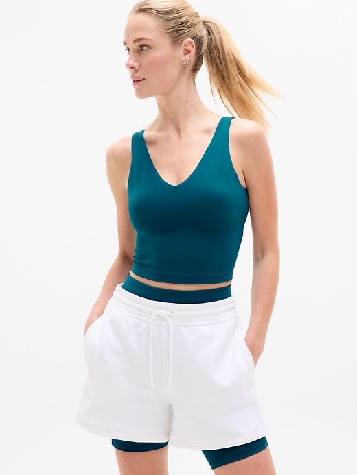 Image number 1 showing, Transcend V-Neck Crop Sports Bra A-C