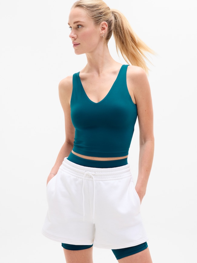 Transcend V-Neck Crop Sports Bra A-C