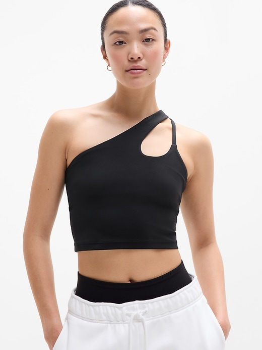 Image number 7 showing, Transcend Asymmetrical Crop Sports Bra