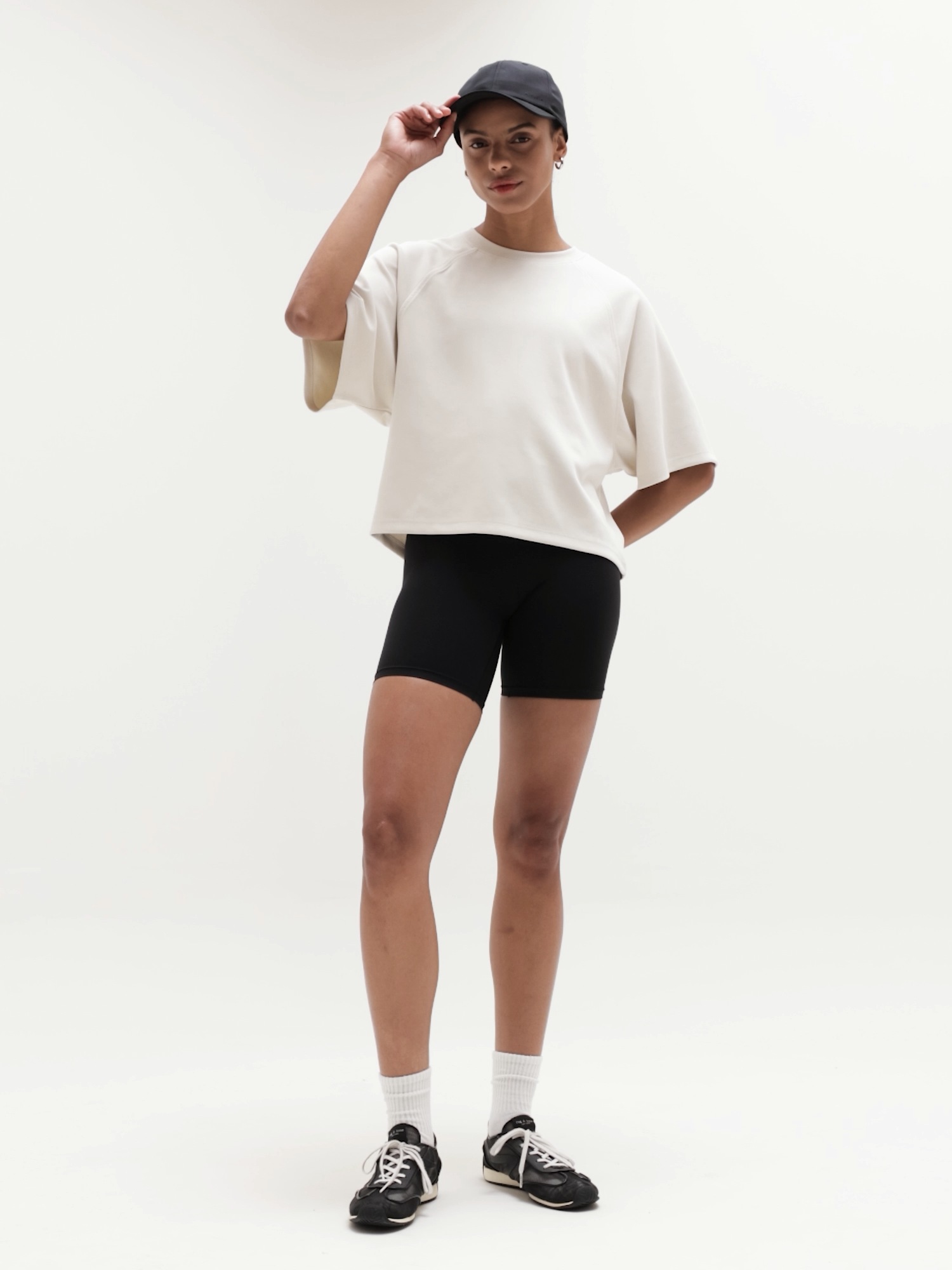 Athleta Seasoft Tee - Beige (Bone)