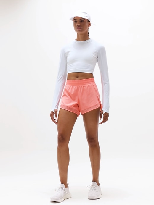 Image number 4 showing, Mesh Racer Run Mid Rise 4 Short